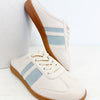Brenda Casual Slip On Sneakers - White Baby Blue