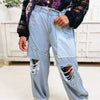 Cuttin' The Line Jogger Pants - Denim Multi