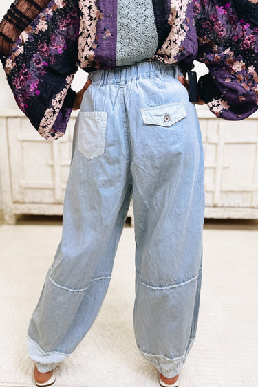 Cuttin' The Line Jogger Pants - Denim Multi