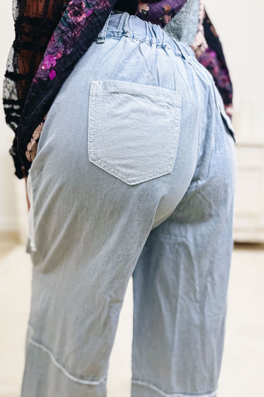 Cuttin' The Line Jogger Pants - Denim Multi