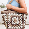 Vintage Granny Square Tote Bag