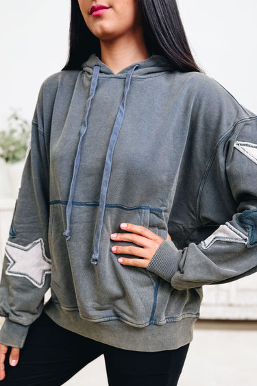 The Real Star Hoodie - Denim Blue