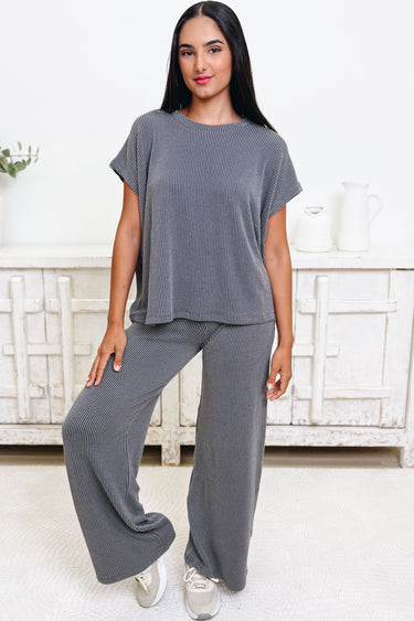 In Need Of Comfort Ribbed Pants Set - 2 Colors!
