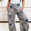 Flower Shower Pants - Navy Multi