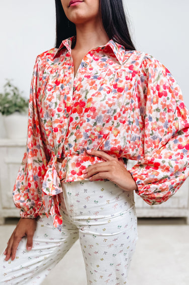 Spring Fling Button Down Top