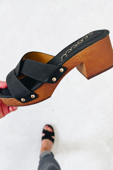 Alaya Platform Clog Sandal - Black