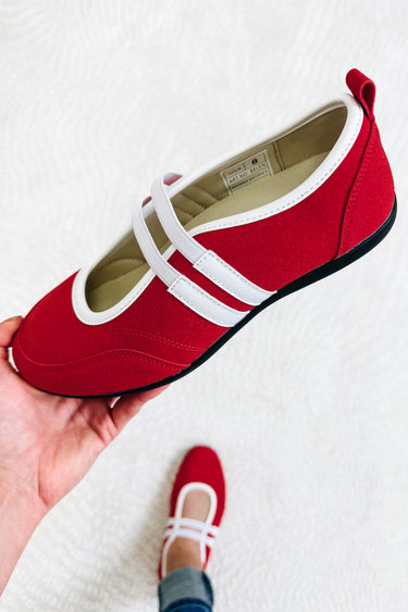 Belen Mary Jane Sneakers - Red