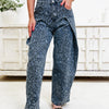 Lady Lovely Leopard Pants - Blue Denim