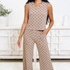 Experience The Spot Dot Flare Pants Set