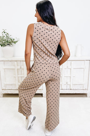 Experience The Spot Dot Flare Pants Set