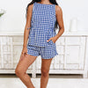 Independence Day Gingham Shorts Set