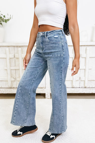 Wild & Free By Anniewear - Wide Leg Flare Jeans - 2 Colors!