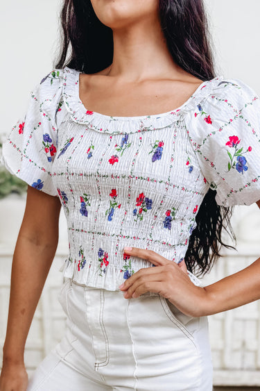 Fair & Square Floral Top