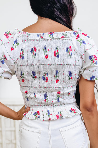 Fair & Square Floral Top