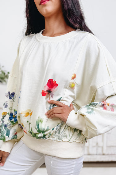 The Nature Of It Floral Pullover