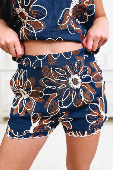 That Casual Cool Feeling Floral Shorts Set