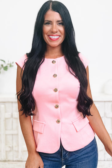 Personal Love Button Down Top - 4 Colors!