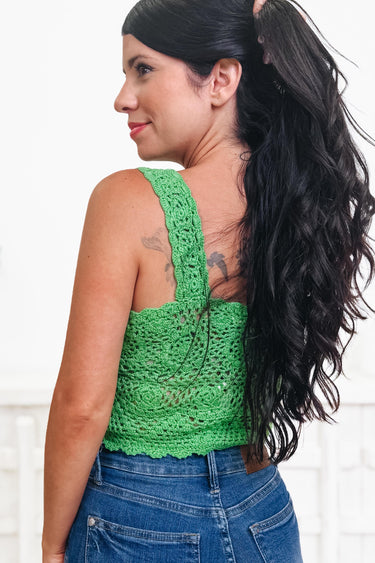 Carry On Floral Crochet Tank Top - 2 Colors!