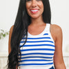 Push Through Stripe Tank Top