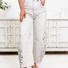 Pretty Little Pair By Saige Denim - Barrel Jeans - White