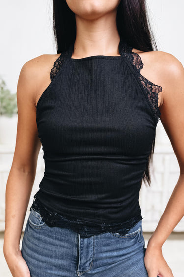 Birch Lane Lace Halter Top - 2 Colors!