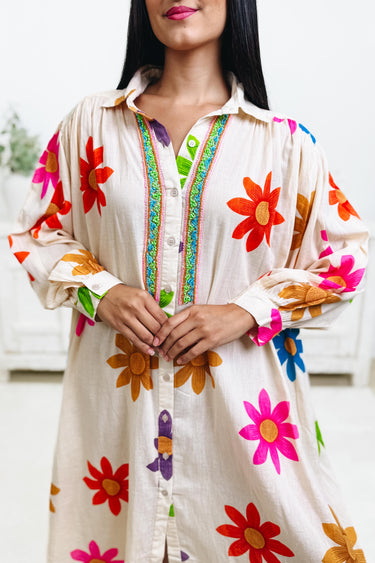 With The Groove Button Down Top