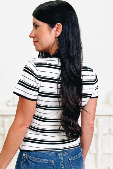 Clean Line Shine Button Down Top