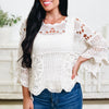 Do My Part Open Knit Top
