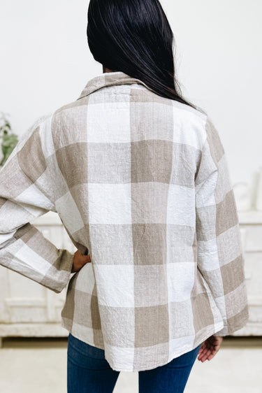 Check The Plaid Blazer - 2 Colors!