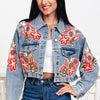Kiki Floral Denim Jacket