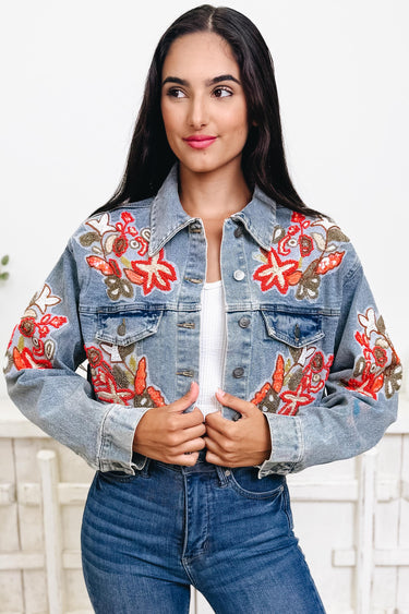Kiki Floral Denim Jacket