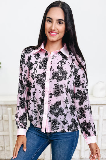 Treasure Hunting Floral Button Down Top - 3 Colors!