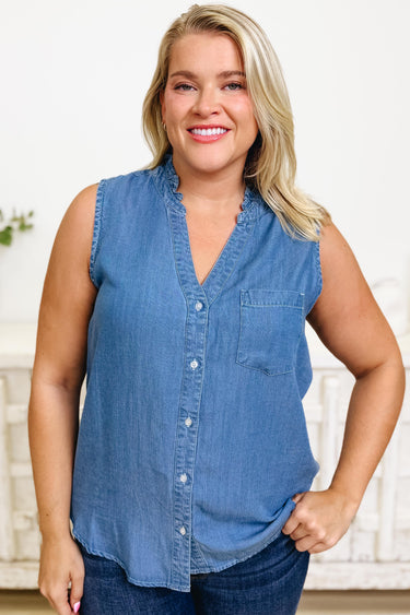 Pure Reality Button Down Top