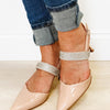 Stephy Slingback Pumps - Nude Patent