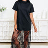 Floral Lace & Grace T-Shirt Dress