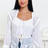 Sweet As Pie Lace Button Down Top