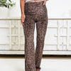 Wild Side Velvet Leopard Flare Pants - 2 Colors!