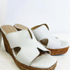 Attire Wedge Sandals - White