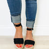 Paisley Wedges - Black