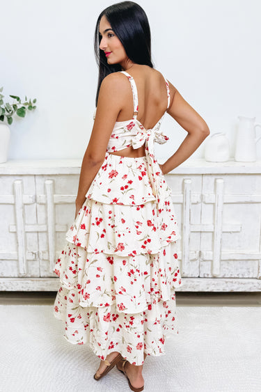Fluffed & Floral Dress