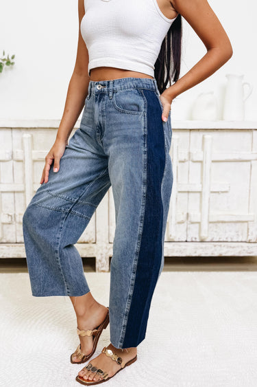 Timelessly Yours Barrel Pants - Denim