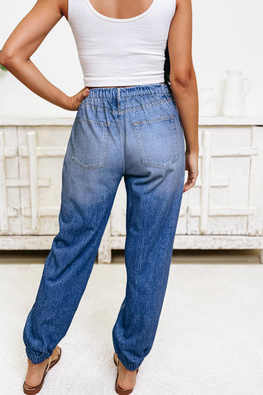 Flow & Roll Joggers - Medium Denim