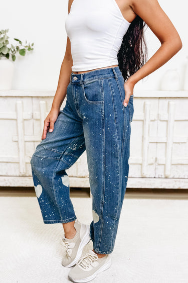 Celestial Lover Barrel Jeans - Denim