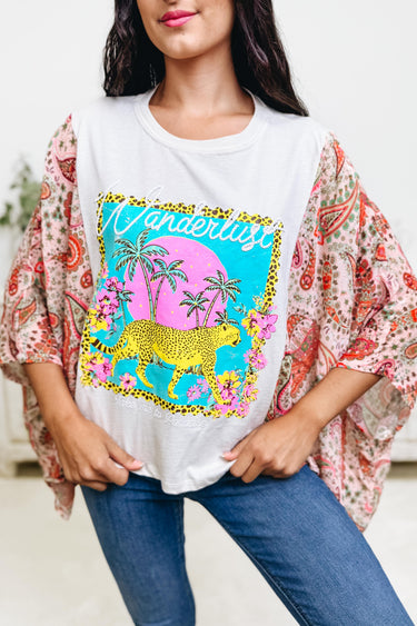 Wanderlust Tropical Leopard Top - 2 Colors!