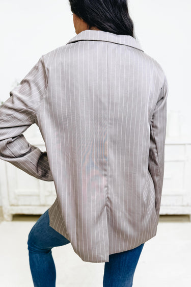 High Class Pin Striped Blazer - 2 Colors!