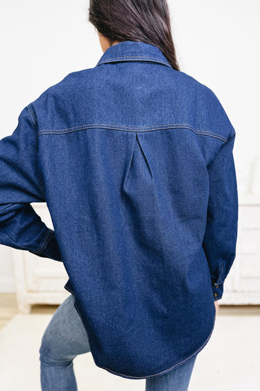 Deep Blue Sea Button Down Top