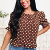 Hits The Spot Polka Dot Top - 2 Colors!