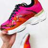 Global Chunky Modern Sneakers - Fuchsia Orange