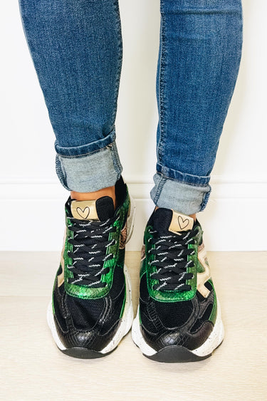 Global Chunky Modern Sneakers - Green Gold