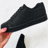 Rikki Rhinestone Sneakers - Black